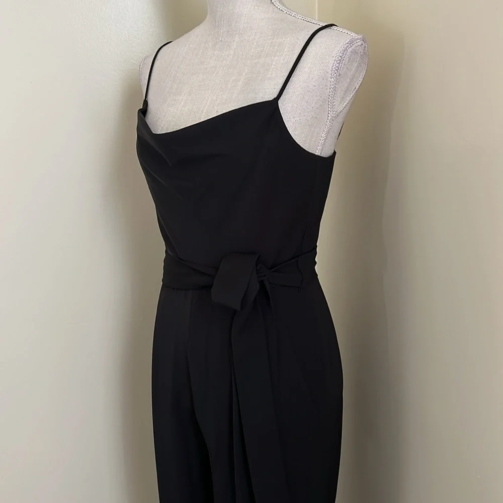 ๐ ANTONIO MELANI Black Jumpsuit with Sweetheart Neckline and Wide-Leg - Picture 7 of 17